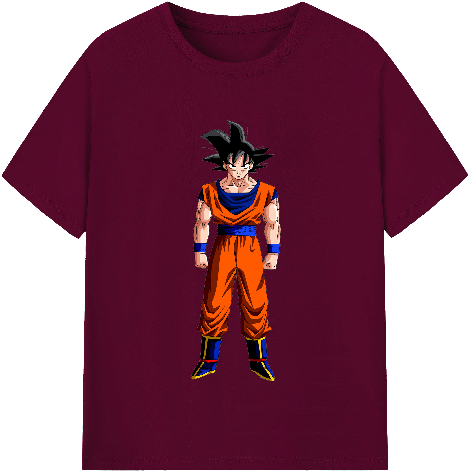 （画像用） ドラゴンボール 孫悟空（そん ごくう）Son Goku カカロット DRAGON BALL Kakarotto レディースカジュアルプリントTシャツ（綿100％）